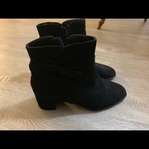 East 5th Booties, size 9, black, worn once.